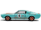 1967 Shelby GT500 #4 "Gulf Racing Tribute" Light Blue with Orange Stripes 1/18 Diecast Model Car by Solido-0