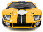 1968 Ford GT40 MK1 Yellow with Black Stripes "Competition" Series 1/18 Diecast Model Car by Solido