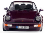1990 Porsche 911 (964) Turbo Violet Blue Metallic 1/18 Diecast Model Car by Solido-4
