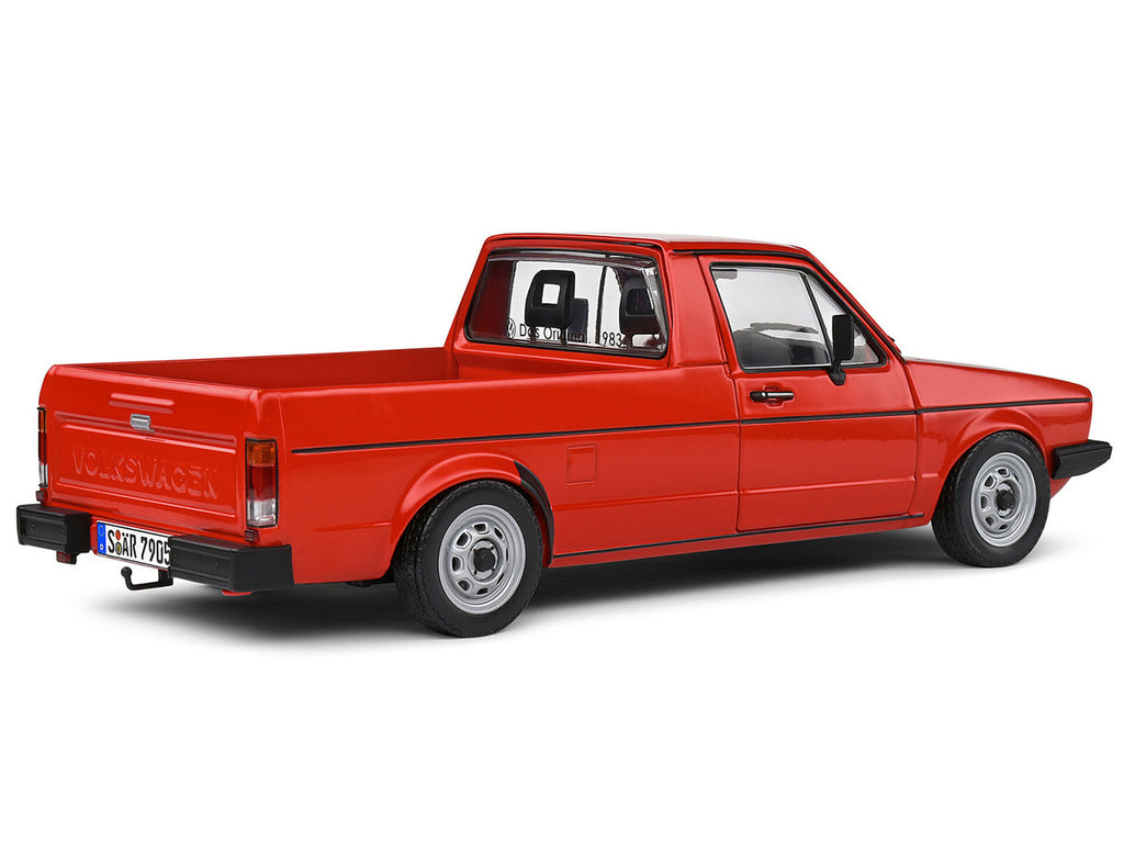 1983 Volkswagen Caddy MK 1 Pickup Truck Mars Red 1/18 Diecast Model Car by Solido-4