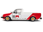 1983 Volkswagen Caddy MK 1 Pickup Truck "Red Cowboy Racing Tribute" White and Red 1/18 Diecast Model Car by Solido-0