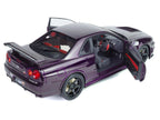 1999 Nissan Skyline GT-R (R34) Z-Tune RHD (Right Hand Drive) Midnight Purple Metallic 1/18 Diecast Model Car by Solido-3