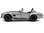 1965 Shelby Cobra 427 MKII "Solido Works M Racing Tribute" Gray Metallic with Stripes 1/18 Diecast Model Car by Solido
