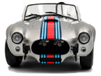 1965 Shelby Cobra 427 MKII "Solido Works M Racing Tribute" Gray Metallic with Stripes 1/18 Diecast Model Car by Solido-3