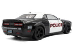2023 Dodge Challenger Demon "Police" Black and White 1/18 Diecast Model Car by Solido-2