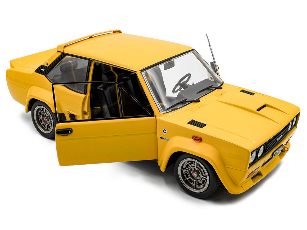 1980 Fiat 131 Abarth Yellow 1/18 Diecast Model Car by Solido-2