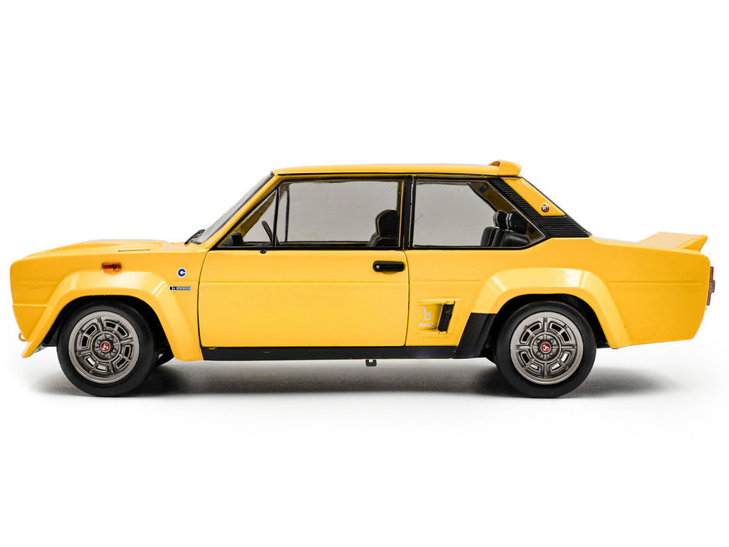 1980 Fiat 131 Abarth Yellow 1/18 Diecast Model Car by Solido-0