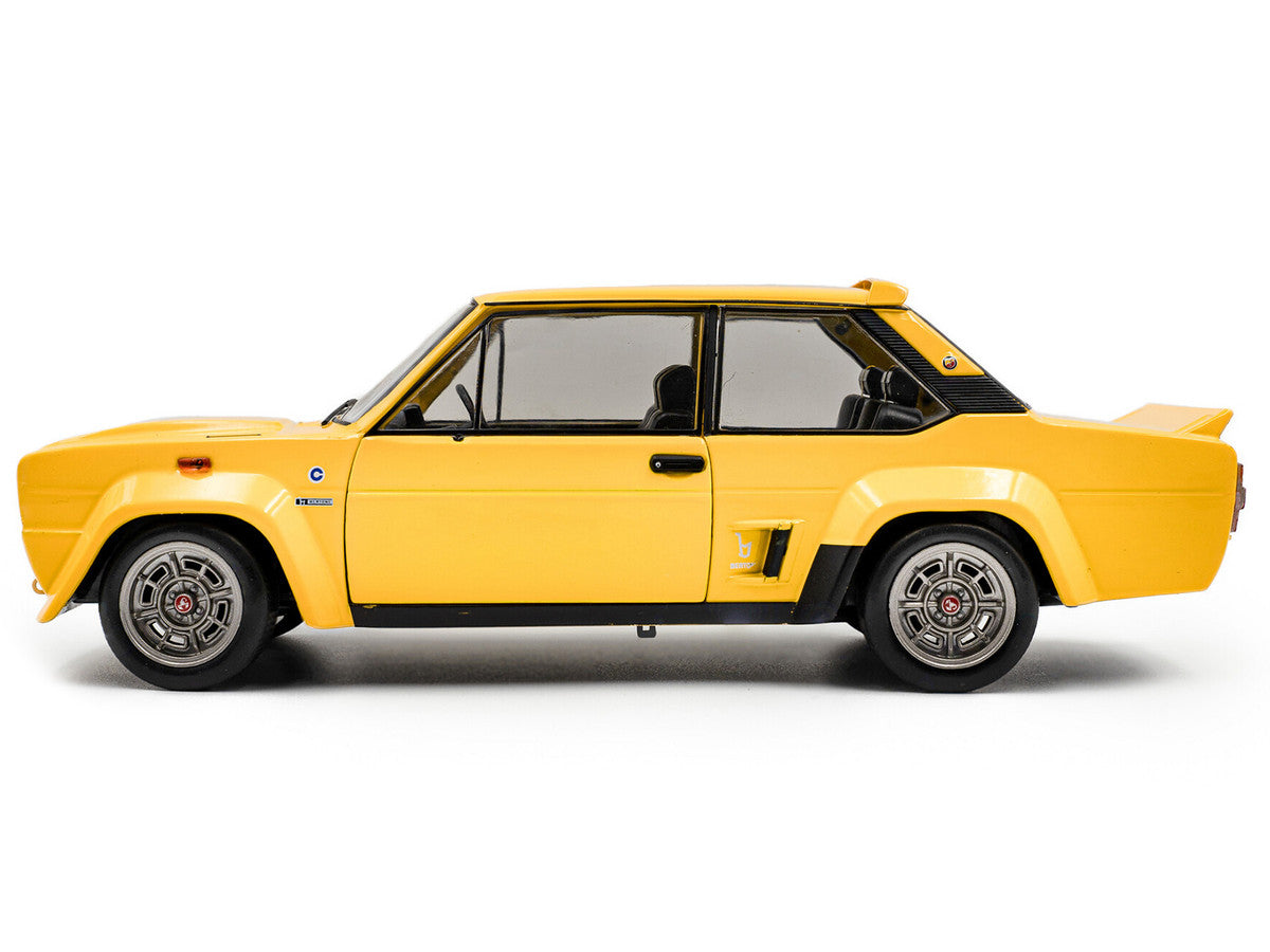 1980 Fiat 131 Abarth Yellow 1/18 Diecast Model Car by Solido-0