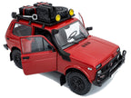 1980 Lada Niva Red with Roof Rack and Accessories 1/18 Diecast Model Car by Solido-2