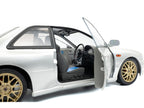 1998 Subaru Impreza 22B RHD (Right Hand Drive) Silver Metallic with Gold Wheels 1/18 Diecast Model Car by Solido-3