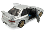 1998 Subaru Impreza 22B RHD (Right Hand Drive) Silver Metallic with Gold Wheels 1/18 Diecast Model Car by Solido-2