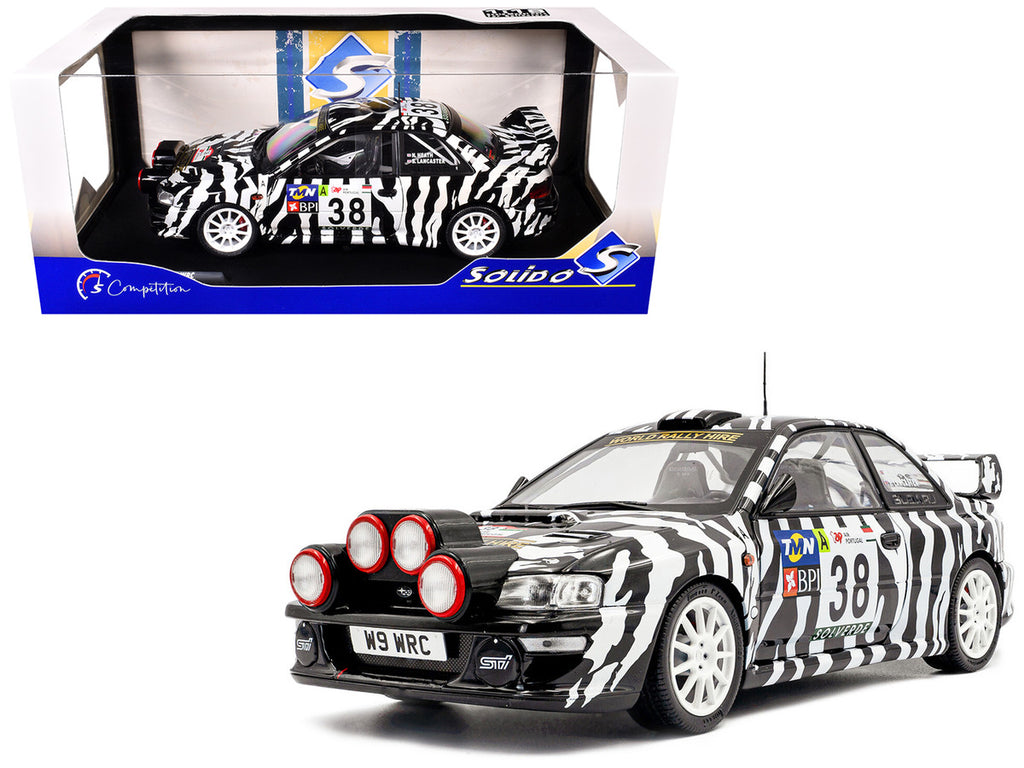 Subaru Impreza S5 WRC99 #38 Nigel Heath - Steve Lancaster "Rallye de Portugal" (2001) "Competition" Series 1/18 Diecast Model Car by Solido-4