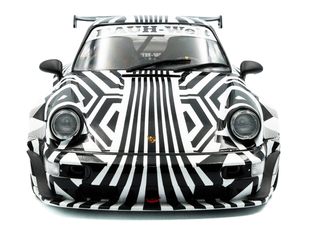 2022 RWB Bodykit #13 "The Zebra" Black and White Striped 1/18 Diecast Model Car by Solido-3