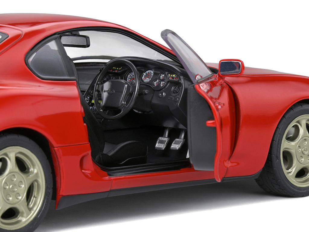 1993 Toyota Supra MK4 RHD (Right Hand Drive) Red 1/18 Diecast Model Car by Solido-2