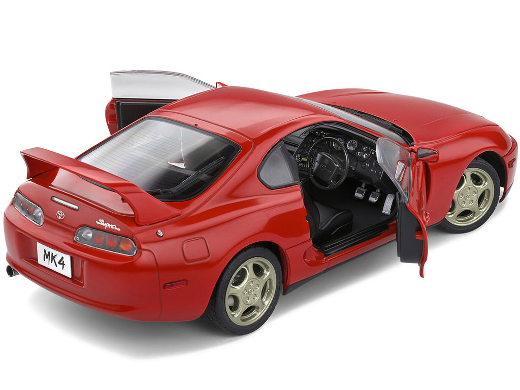 1993 Toyota Supra MK4 RHD (Right Hand Drive) Red 1/18 Diecast Model Car by Solido-3
