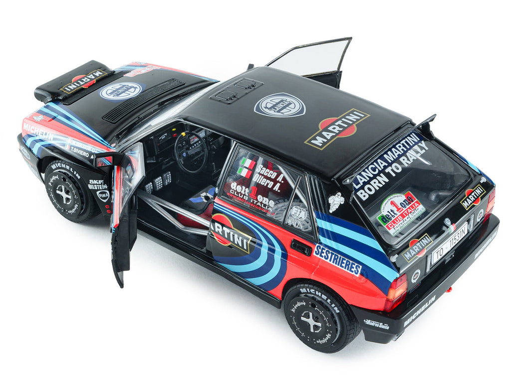 Lancia Delta HF Integrale #1 A. Sacco - A. Ollero "Miki Biasion Martini Racing Rallye Monte Carlo 1990 Tribute" FIA Historic Rally (2026) "Competition" Series 1/18 Diecast Model Car by Solido-3