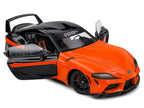 2024 Toyota GR Supra "StreetFighter" Orange and Black 1/18 Diecast Model Car by Solido-2