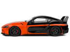 2024 Toyota GR Supra "StreetFighter" Orange and Black 1/18 Diecast Model Car by Solido-0