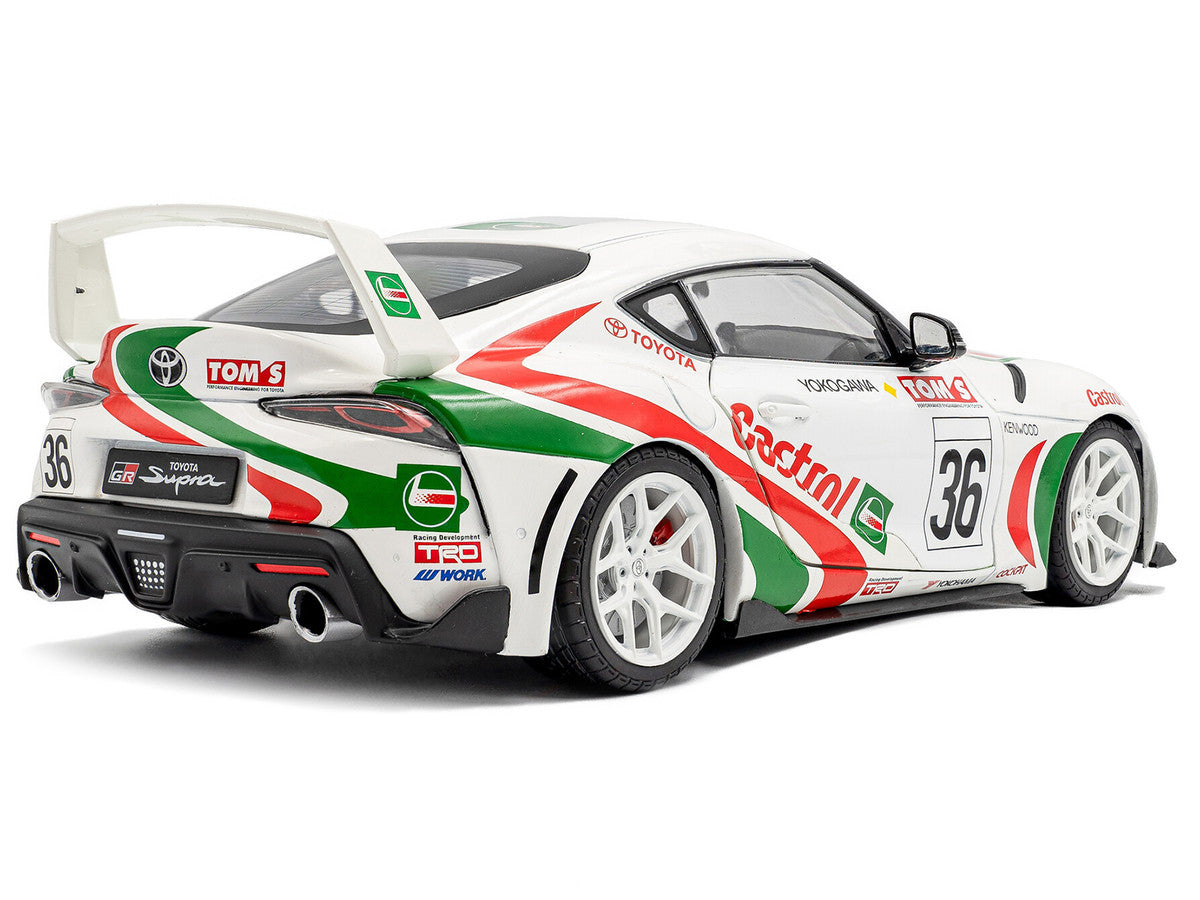 2024 Toyota GR Supra #36 "Toyota Racing Tribute" White with Green and Red Graphics 1/18 Diecast Model Car by Solido-1
