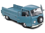 1968 Volkswagen T2 Pickup Truck Petrol Blue 1/18 Diecast Model Car by Solido-1