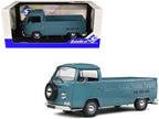1968 Volkswagen T2 Pickup Truck Petrol Blue 1/18 Diecast Model Car by Solido-4