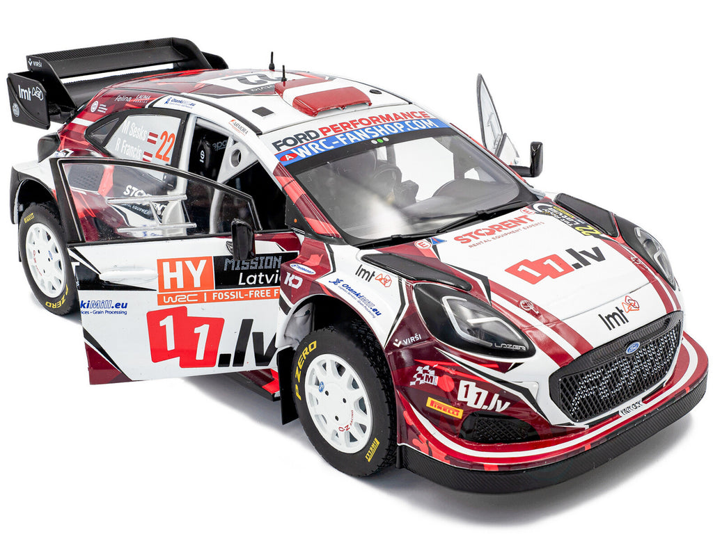Ford Puma Rally1 #22 Martins Sesks - Renars Francis "Rally Latvia" (2024) "Competition" Series 1/18 Diecast Model Car by Solido