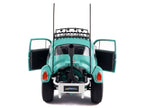1976 Volkswagen Beetle Baja Miami Green with Pink Graphics 1/18 Diecast Model Car by Solido-0
