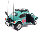 1976 Volkswagen Beetle Baja Miami Green with Pink Graphics 1/18 Diecast Model Car by Solido-3