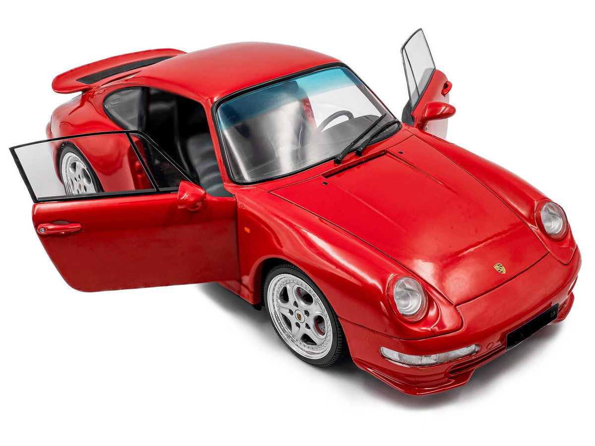 1997 Porsche 911 (993) Carrera RS Guards Red 1/18 Diecast Model Car by Solido-2