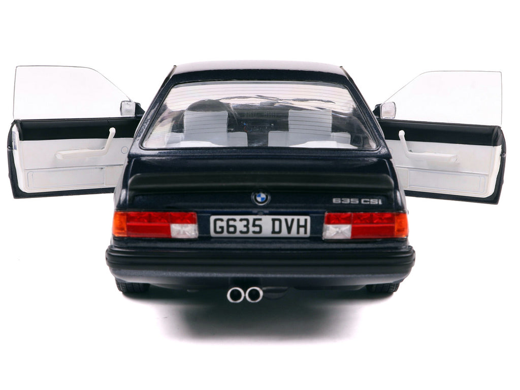 1984 BMW 635 CSI (E24) Macau Blue Metallic 1/18 Diecast Model Car by Solido-1