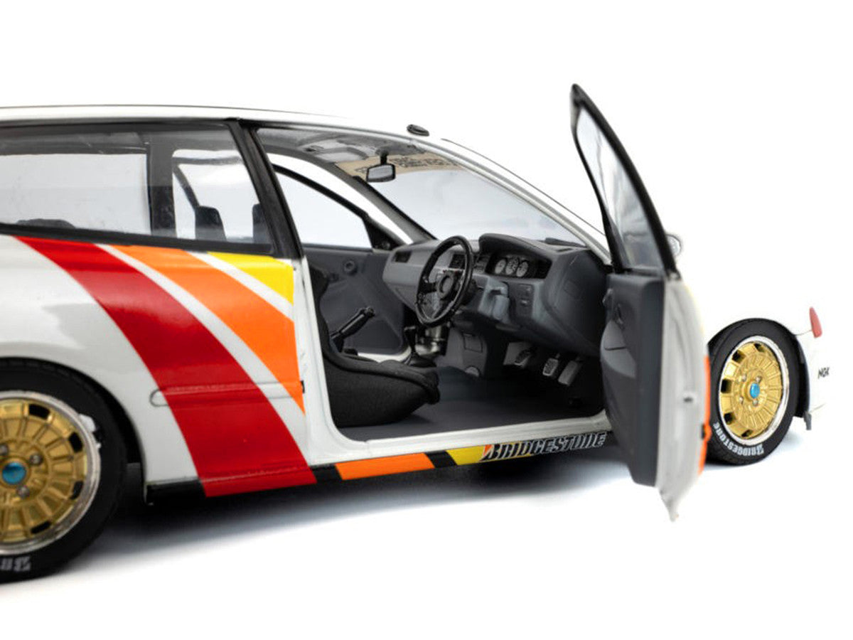1991 Honda Civic (EG6) RHD (Right Hand Drive) "Mugen Racing" White with Stripes 1/18 Diecast Model Car by Solido-2