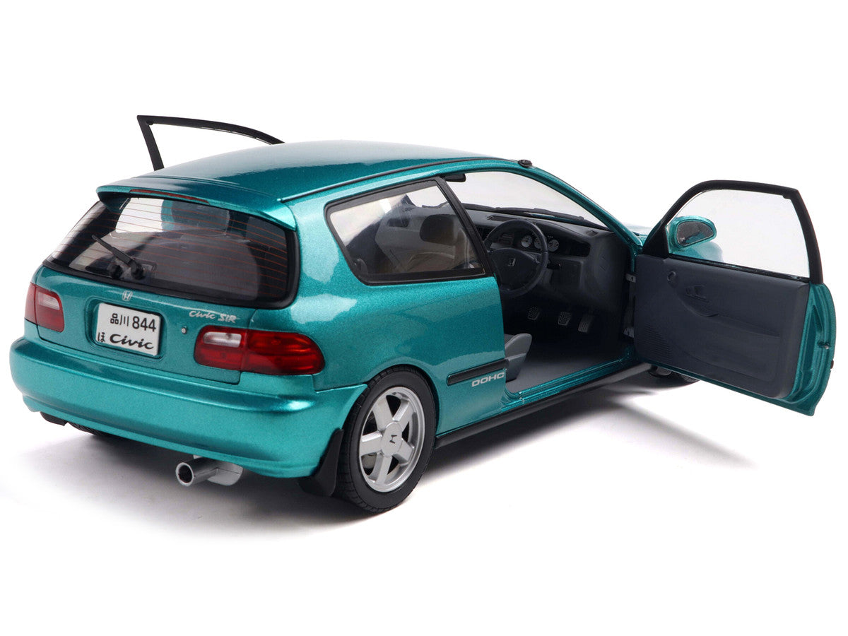 1991 Honda Civic (EG6) RHD (Right Hand Drive) Aztec Green Metallic 1/18 Diecast Model Car by Solido-3