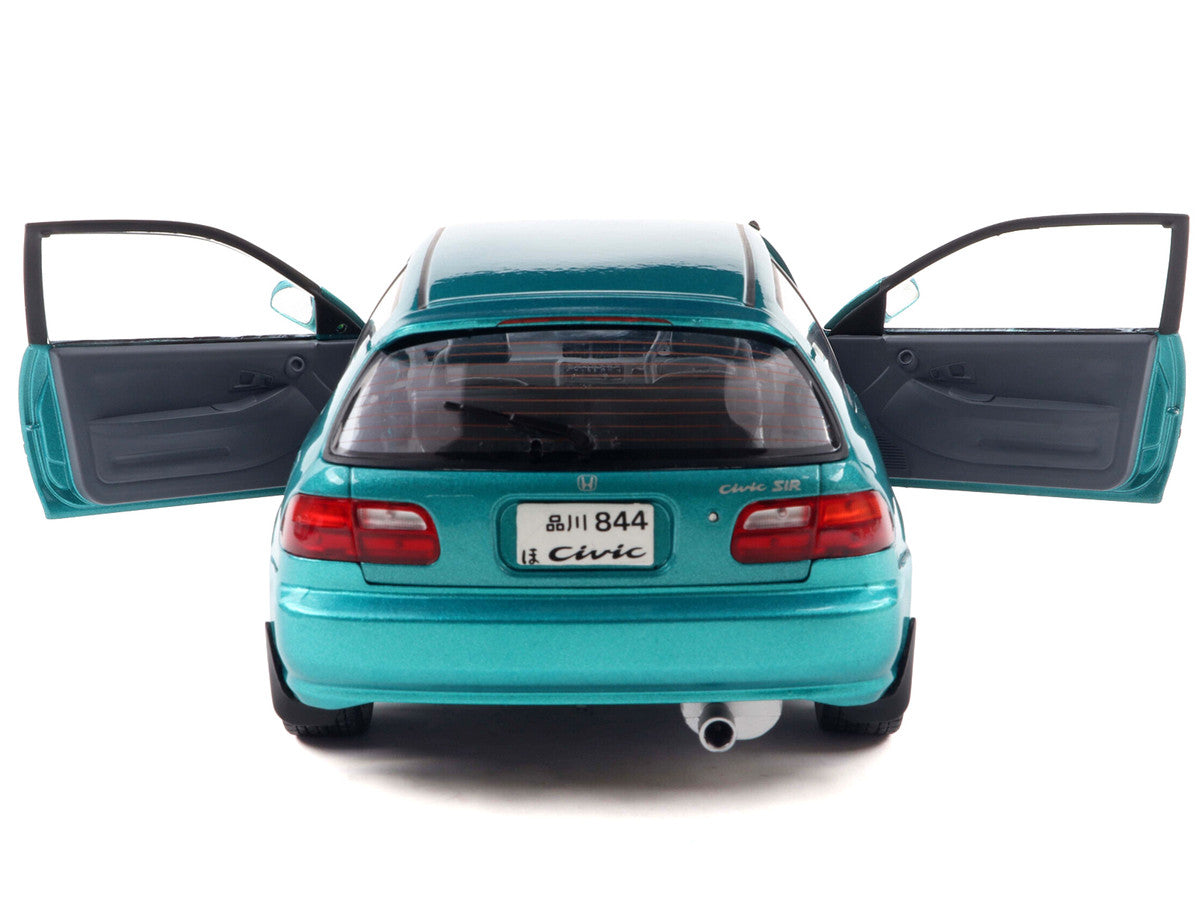 1991 Honda Civic (EG6) RHD (Right Hand Drive) Aztec Green Metallic 1/18 Diecast Model Car by Solido-0