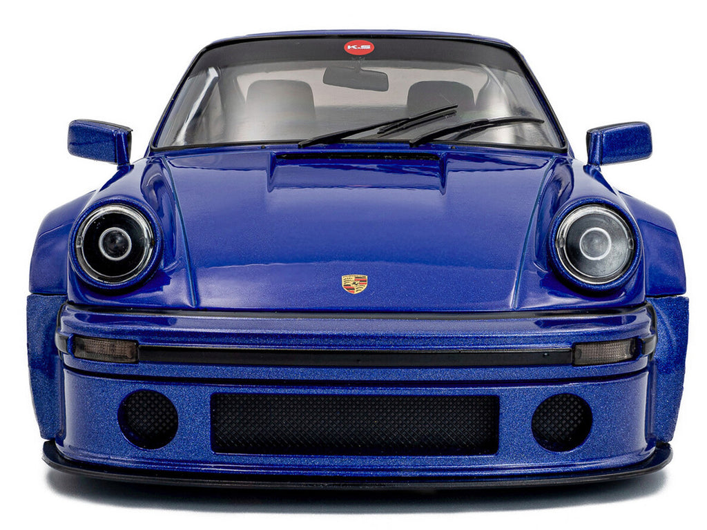 2024 Porsche 911 KS-R by Khyzyl Saleem Dark Blue Metallic 1/18 Diecast Model Car by Solido-4