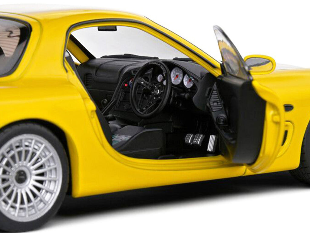 1994 Mazda RX7 Type RS (FD3RS) RHD (Right Hand Drive) Yellow 1/18 Diecast Model Car by Solido-3