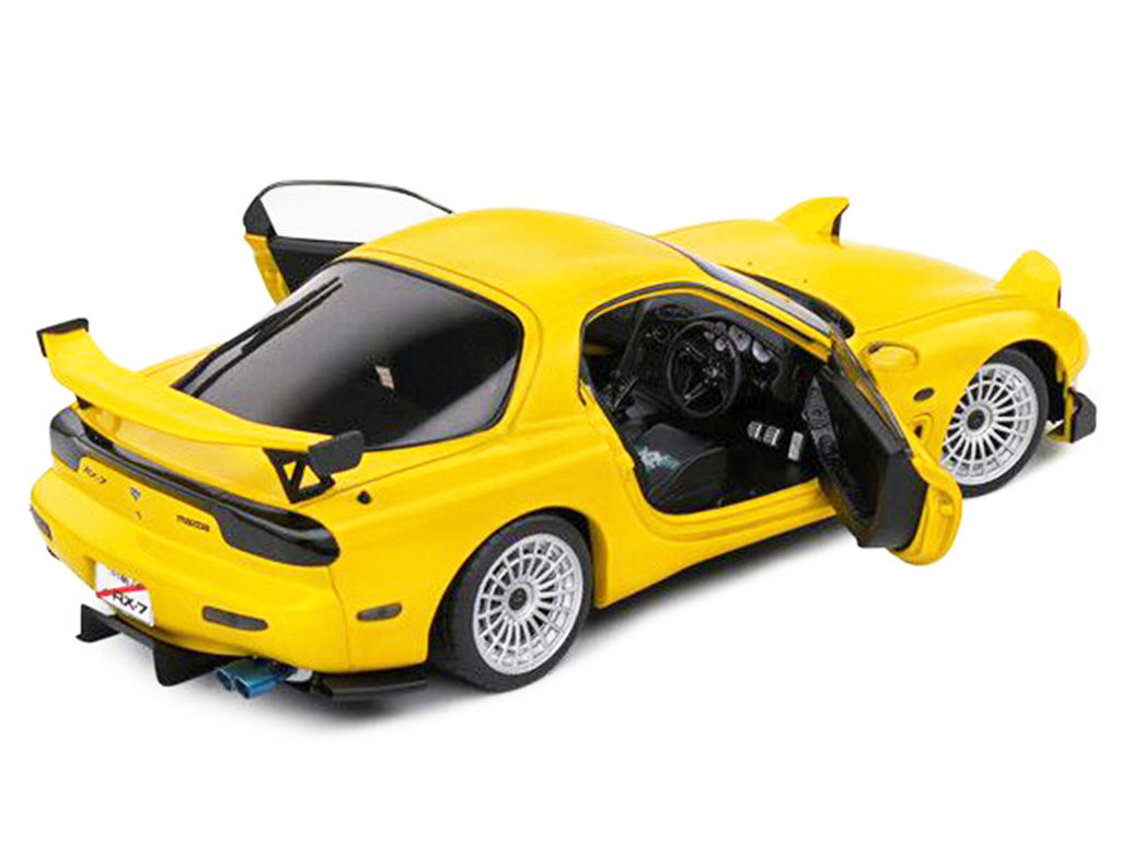 1994 Mazda RX7 Type RS (FD3RS) RHD (Right Hand Drive) Yellow 1/18 Diecast Model Car by Solido-1