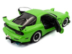 1999 Mazda RX7 Type RS (FD3RS) RHD (Right Hand Drive) Neon Green 1/18 Diecast Model Car by Solido-2