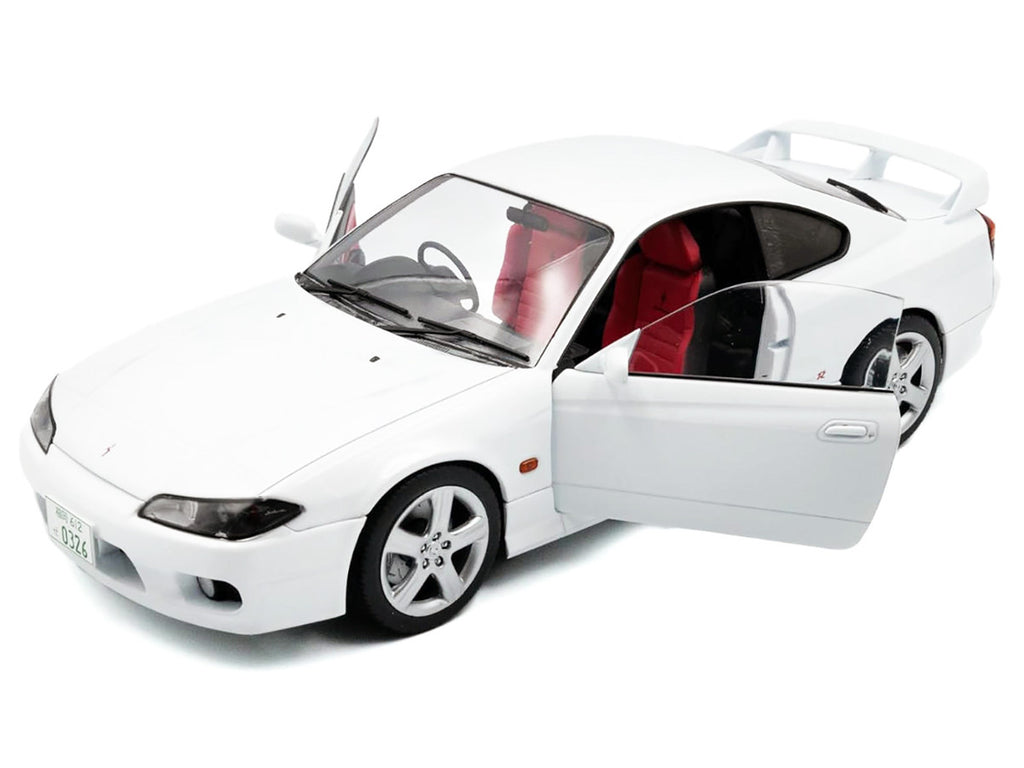 1999 Nissan Silvia (S15) Spec-R Aero RHD (Right Hand Drive) Aspen White 1/18 Diecast Model Car by Solido-1