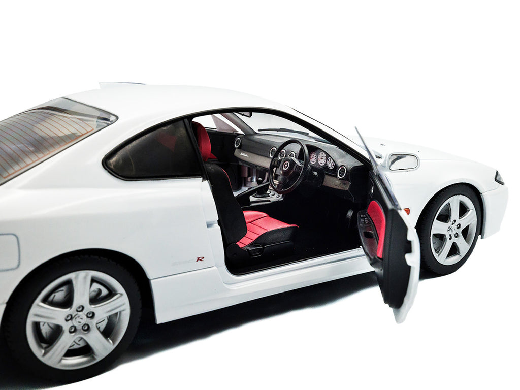 1999 Nissan Silvia (S15) Spec-R Aero RHD (Right Hand Drive) Aspen White 1/18 Diecast Model Car by Solido-2