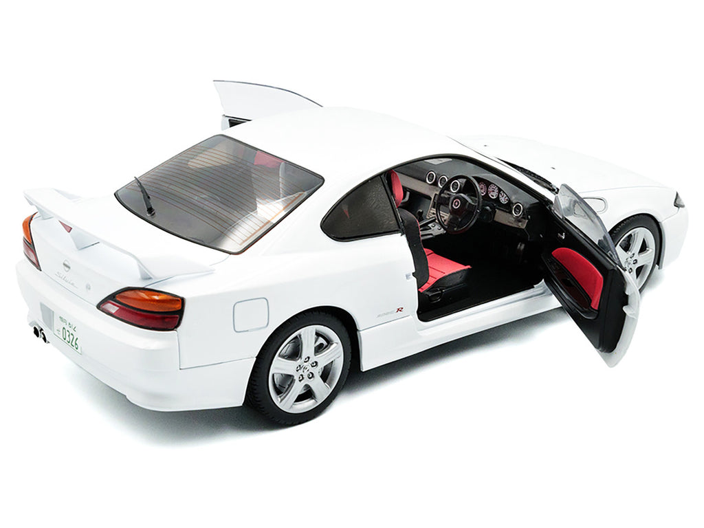 1999 Nissan Silvia (S15) Spec-R Aero RHD (Right Hand Drive) Aspen White 1/18 Diecast Model Car by Solido-3