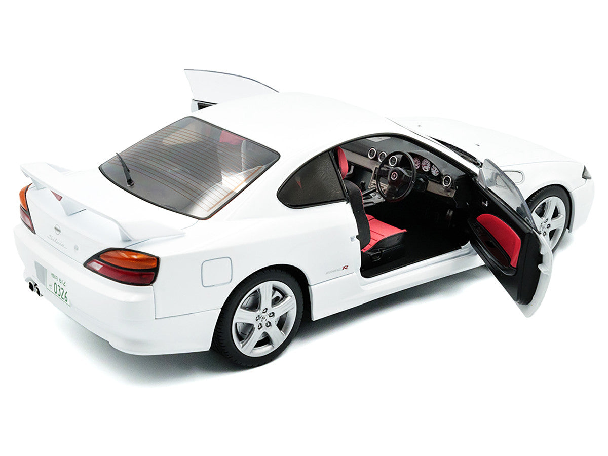 1999 Nissan Silvia (S15) Spec-R Aero RHD (Right Hand Drive) Aspen White 1/18 Diecast Model Car by Solido-3