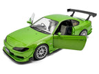 1999 Nissan Silvia S15 Spec-R Aero RHD (Right Hand Drive) "Never Satisfied" Green Metallic 1/18 Diecast Model Car by Solido-2