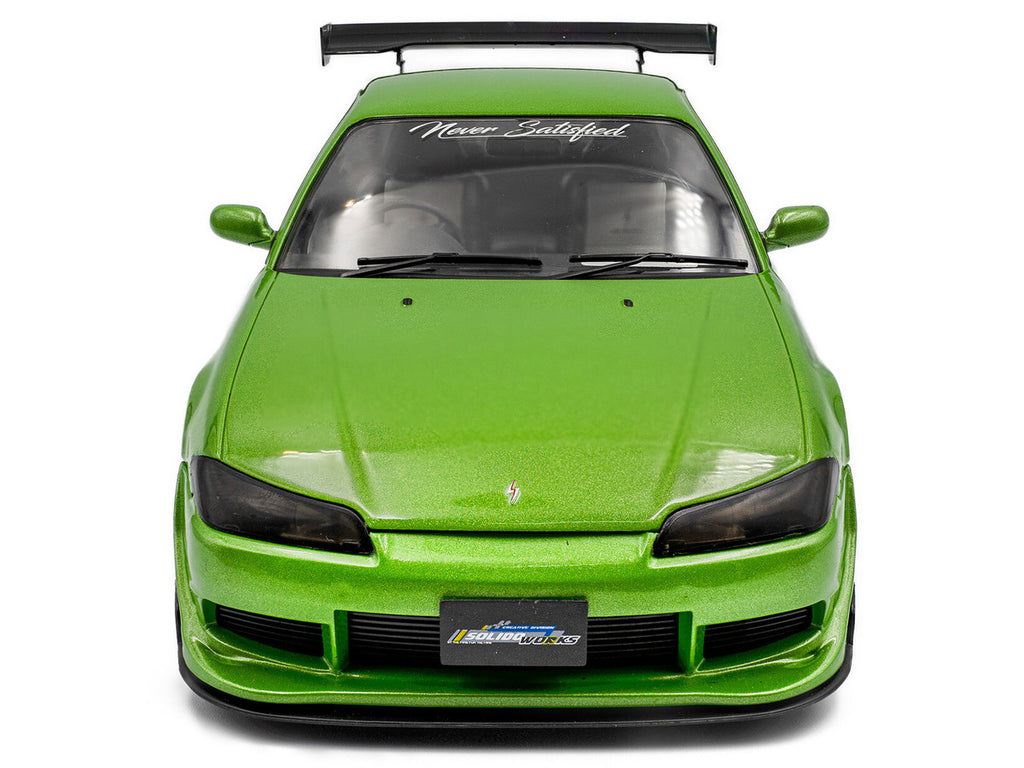 1999 Nissan Silvia S15 Spec-R Aero RHD (Right Hand Drive) "Never Satisfied" Green Metallic 1/18 Diecast Model Car by Solido-3