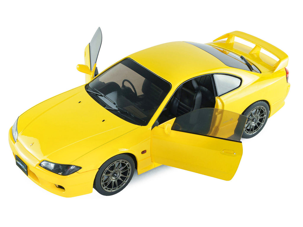 1999 Nissan Silvia (S15) Spec-R Aero RHD (Right Hand Drive) Lightning Yellow 1/18 Diecast Model Car by Solido-2