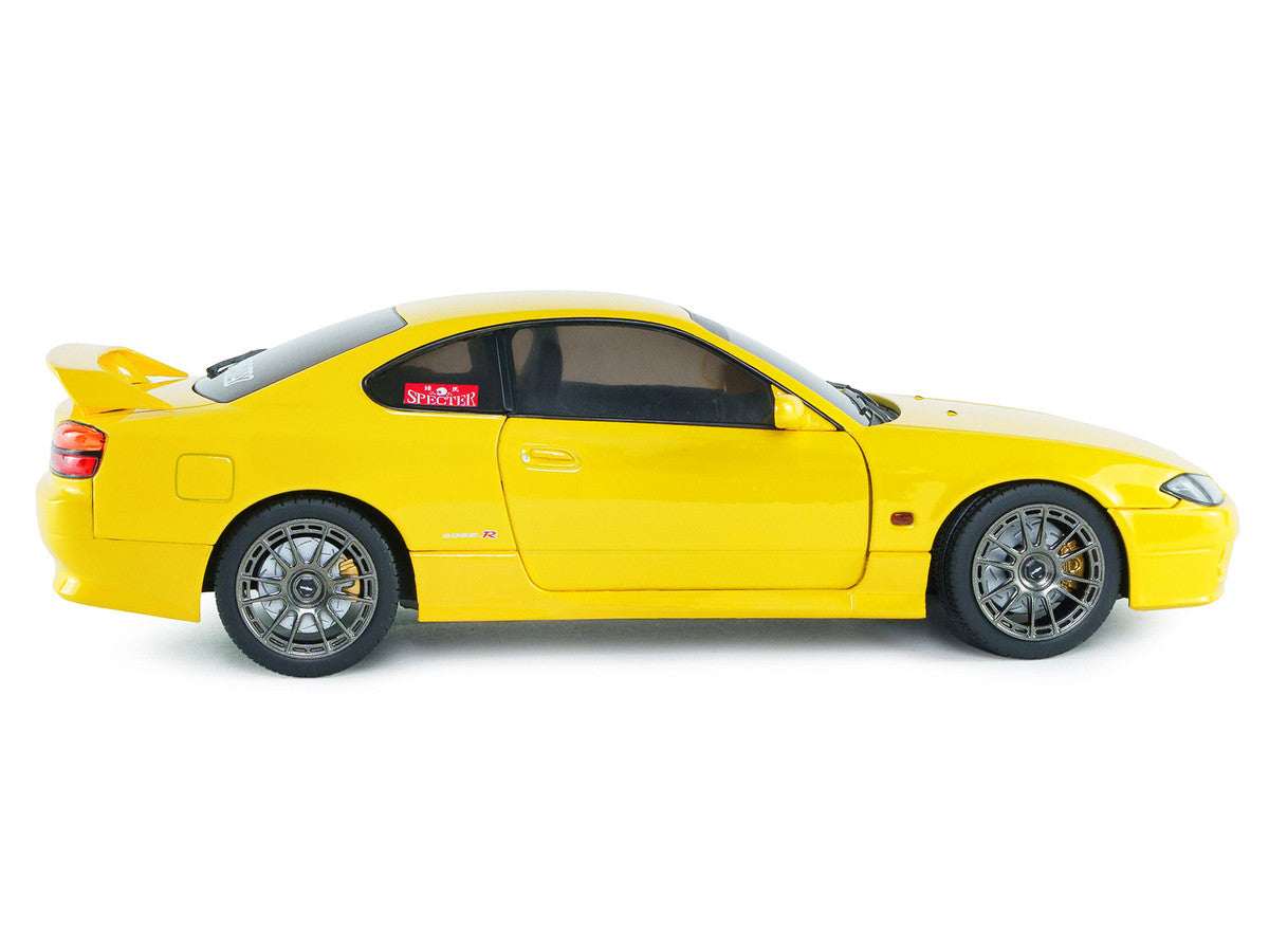 1999 Nissan Silvia (S15) Spec-R Aero RHD (Right Hand Drive) Lightning Yellow 1/18 Diecast Model Car by Solido-0