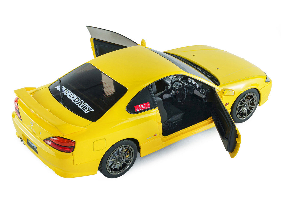 1999 Nissan Silvia (S15) Spec-R Aero RHD (Right Hand Drive) Lightning Yellow 1/18 Diecast Model Car by Solido-3