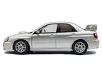 2004 Subaru Impreza WRX STI RHD (Right Hand Drive) Premium Silver Effect 1/18 Diecast Model Car by Solido-0