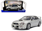 2004 Subaru Impreza WRX STI RHD (Right Hand Drive) Premium Silver Effect 1/18 Diecast Model Car by Solido-4