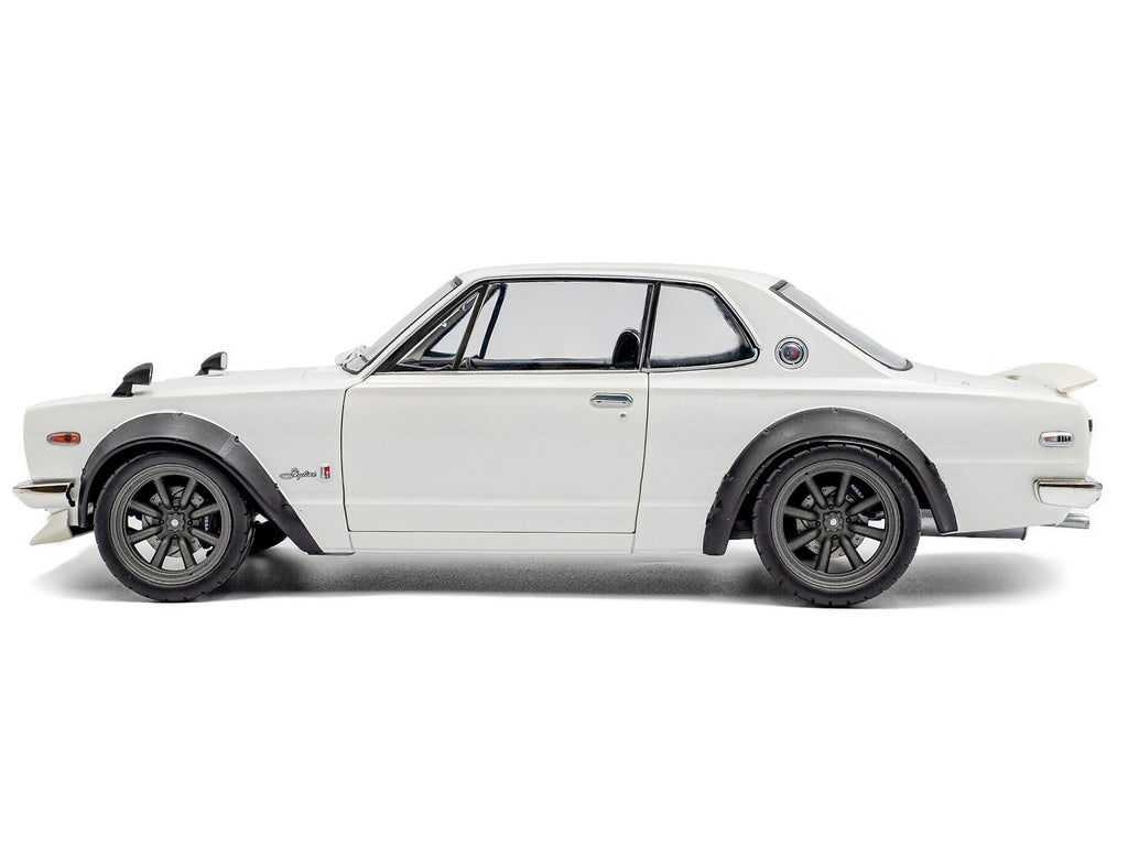 1970 Nissan Skyline (C10) Hakosuka RHD (Right Hand Drive) White 1/18 Diecast Model Car by Solido