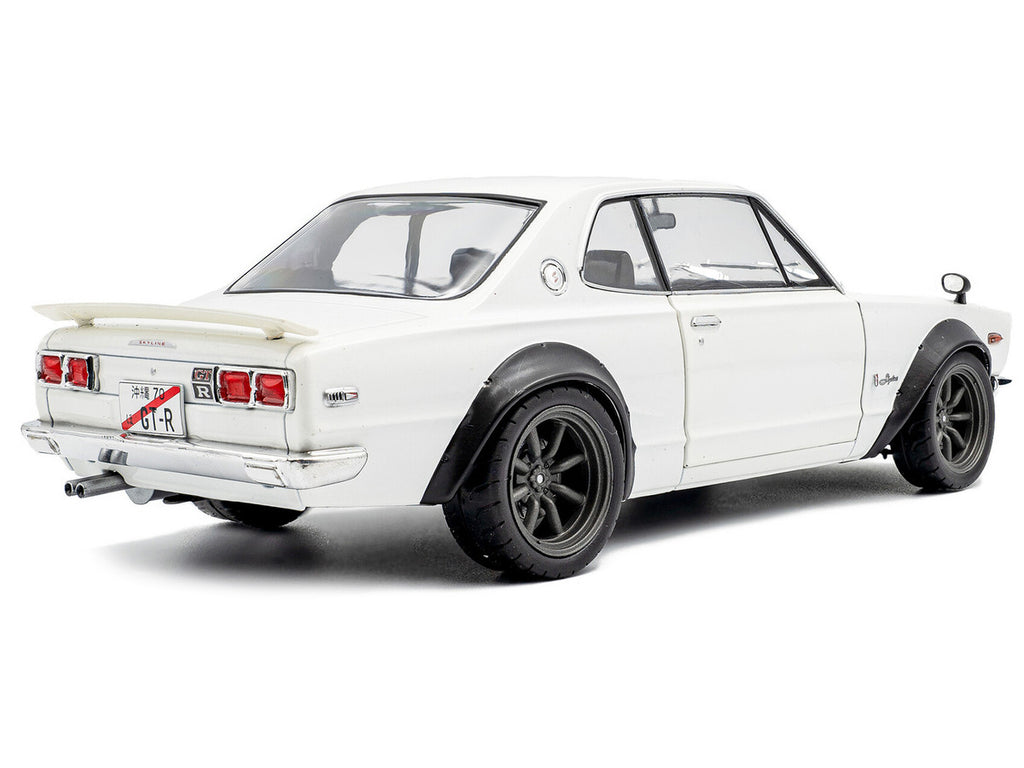 1970 Nissan Skyline (C10) Hakosuka RHD (Right Hand Drive) White 1/18 Diecast Model Car by Solido-1